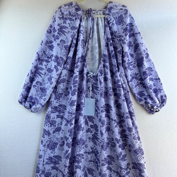 NWT Hill House Maxi Dress Womens Medium Floral Purple Boho Cottage The Simone - Picture 12 of 15